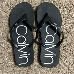 Calvin Klein flip flops